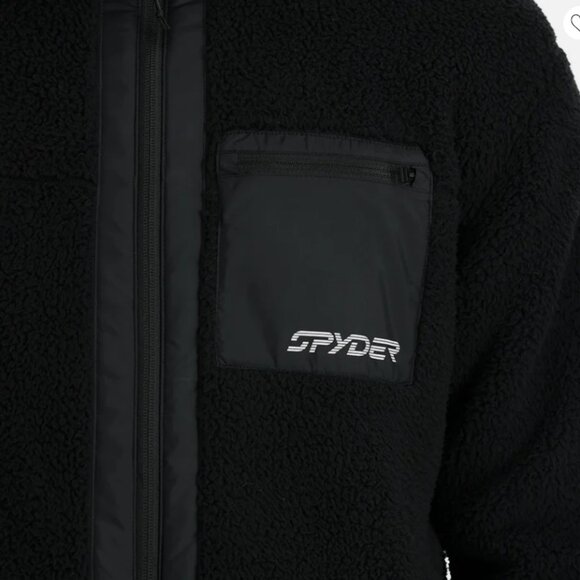 NEW SPYDER unisex sherman full zip - black LARGE - Picture 2 of 5